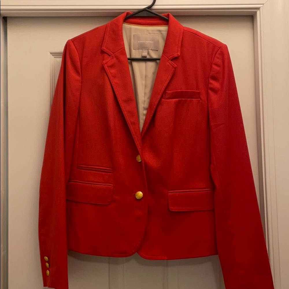 Banana Rebuplic Red blazer